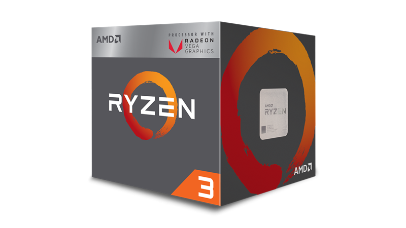 AMD Ryzen™ 3 2200G Processor (3.5GHz, 4MB Cache, 3.7GHz Turbo) Socket AM4 (618ELS)